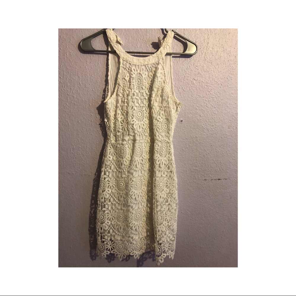 White lace dress